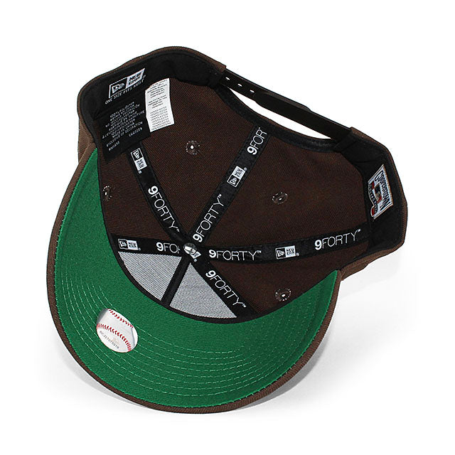 ニューエラ キャップ 9FORTY ニューヨーク ヤンキース MLB 1951 WORLD SERIES KELLY GREEN BOTTOM A-FRAME SNAPBACK CAP BROWN