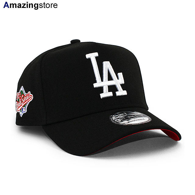 ニューエラ キャップ 9FORTY ロサンゼルス ドジャース MLB 1988 WORLD SERIES RED BOTTOM A-FRAME SNAPBACK CAP BLACK