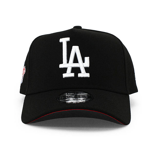 ニューエラ キャップ 9FORTY ロサンゼルス ドジャース MLB 1988 WORLD SERIES RED BOTTOM A-FRAME SNAPBACK CAP BLACK