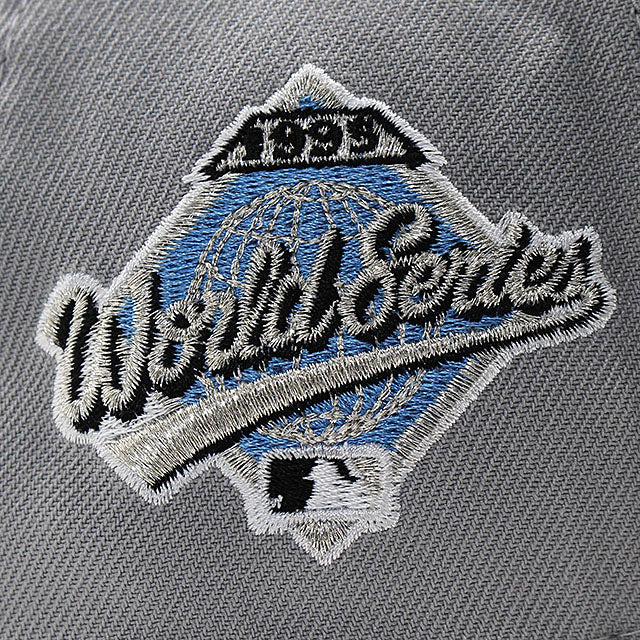 ニューエラ キャップ 9FORTY アトランタ ブレーブス MLB 1995 WORLD SERIES LT BLUE BOTTOM A-FRAME SNAPBACK CAP GREY