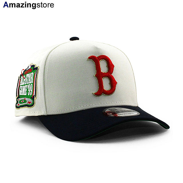 ニューエラ キャップ 9FORTY ボストン レッドソックス MLB 1999 ALL STAR GAME GREEN BOTTOM A-FRAME SNAPBACK CAP CREAM
