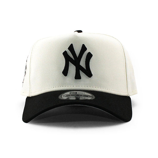 ニューエラ キャップ 9FORTY ニューヨーク ヤンキース MLB 1999 WORLD SERIES GREY BOTTOM A-FRAME SNAPBACK CAP CREAM