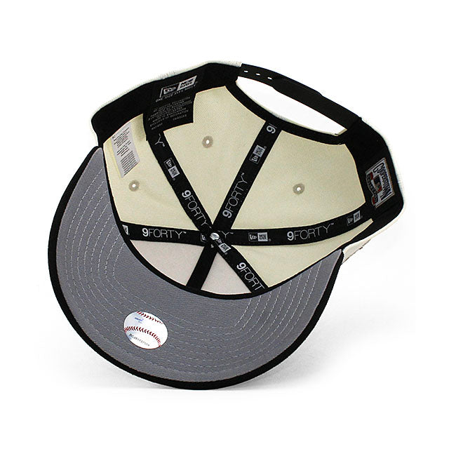 ニューエラ キャップ 9FORTY ニューヨーク ヤンキース MLB 1999 WORLD SERIES GREY BOTTOM A-FRAME SNAPBACK CAP CREAM