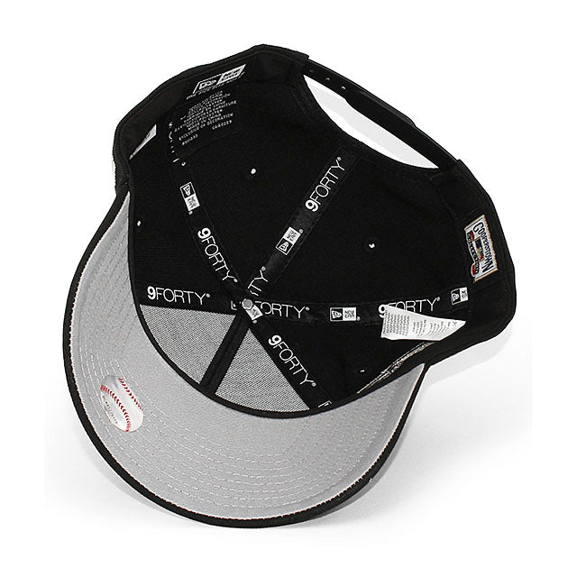 ニューエラ キャップ 9FORTY ニューヨーク ヤンキース MLB 2000 WORLD SERIES GREY BOTTOM A-FRAME SNAPBACK CAP BLACK