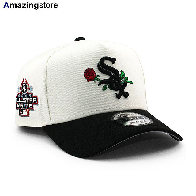 ニューエラ キャップ 9FORTY シカゴ ホワイトソックス MLB 2003 ALL STAR GAME GREY BOTTOM A-FRAME SNAPBACK CAP CREAM