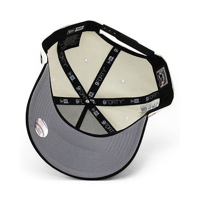 ニューエラ キャップ 9FORTY シカゴ ホワイトソックス MLB 2003 ALL STAR GAME GREY BOTTOM A-FRAME SNAPBACK CAP CREAM