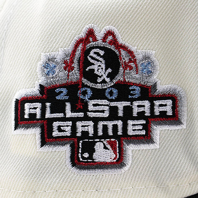 ニューエラ キャップ 9FORTY シカゴ ホワイトソックス MLB 2003 ALL STAR GAME GREY BOTTOM A-FRAME SNAPBACK CAP CREAM