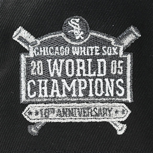 ニューエラ キャップ 9FORTY シカゴ ホワイトソックス MLB 2005 WORLD SERIES CHAMPIONS GREY BOTTOM A-FRAME SNAPBACK CAP BLACK
