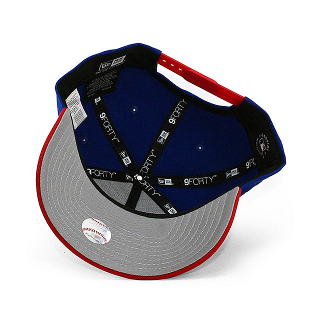 ニューエラ キャップ 9FORTY テキサス レンジャーズ MLB 2024 ALL STAR GAME GREY BOTTOM A-FRAME SNAPBACK CAP BLUE