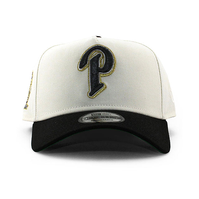 ニューエラ キャップ 9FORTY サンディエゴ パドレス MLB 25TH ANNIVERSARY KELLY GREEN BOTTOM A-FRAME SNAPBACK CAP CREAM