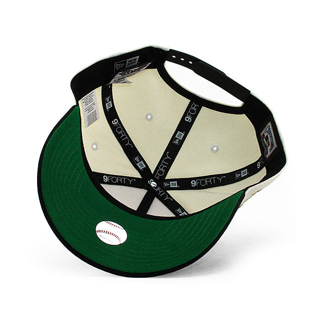 ニューエラ キャップ 9FORTY サンディエゴ パドレス MLB 25TH ANNIVERSARY KELLY GREEN BOTTOM A-FRAME SNAPBACK CAP CREAM
