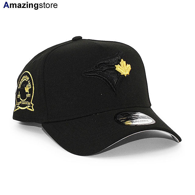ニューエラ キャップ 9FORTY トロント ブルージェイズ MLB 40TH GREY BOTTOM A-FRAME SNAPBACK CAP BLACK