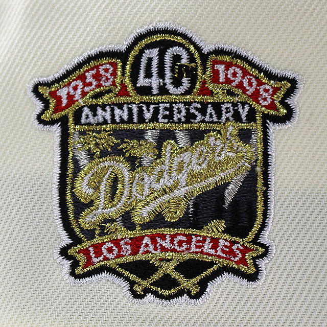 ニューエラ キャップ 9FORTY ロサンゼルス ドジャース MLB 40TH ANNIVERSARY KELLY GREEN BOTTOM A-FRAME SNAPBACK CAP CREAM