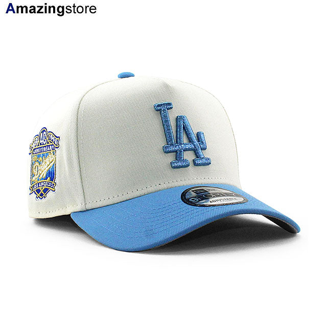 ニューエラ キャップ 9FORTY ロサンゼルス ドジャース MLB 40TH GREY BOTTOM A-FRAME SNAPBACK CAP CREAM
