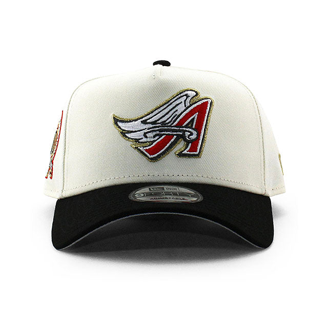 ニューエラ キャップ 9FORTY ロサンゼルス エンゼルス MLB 50TH GREY BOTTOM A-FRAME SNAPBACK CAP CREAM
