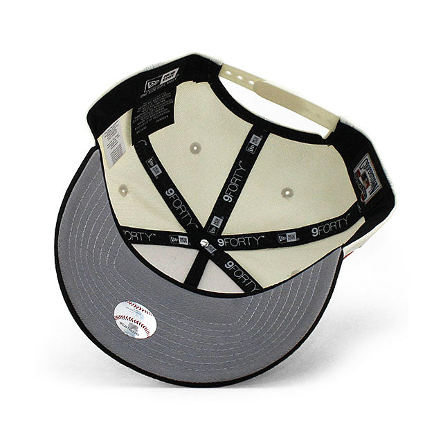ニューエラ キャップ 9FORTY ロサンゼルス エンゼルス MLB 50TH GREY BOTTOM A-FRAME SNAPBACK CAP CREAM