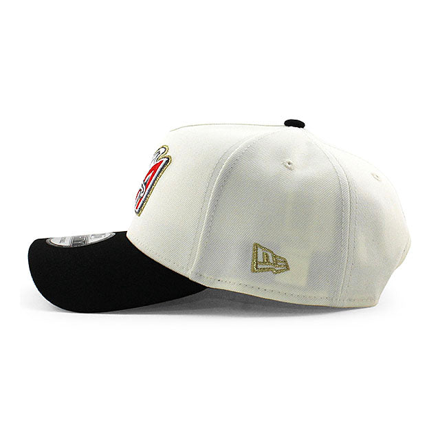 ニューエラ キャップ 9FORTY ロサンゼルス エンゼルス MLB 50TH GREY BOTTOM A-FRAME SNAPBACK CAP CREAM