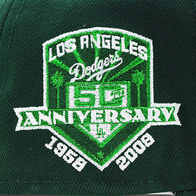 ニューエラ キャップ 9FORTY ロサンゼルス ドジャース MLB 50TH ANNIVERSARY GREY BOTTOM A-FRAME SNAPBACK CAP GREEN