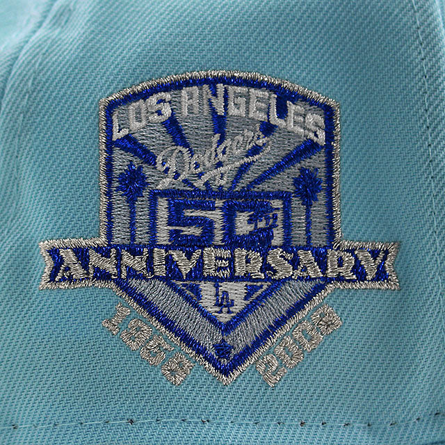 ニューエラ キャップ 9FORTY ロサンゼルス ドジャース MLB 50TH GREY BOTTOM A-FRAME SNAPBACK CAP SKY