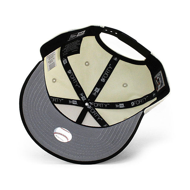 ニューエラ キャップ 9FORTY ロサンゼルス ドジャース MLB 50TH GREY BOTTOM A-FRAME SNAPBACK CAP CREAM