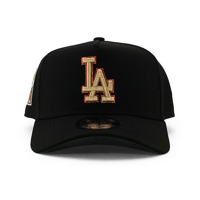 ニューエラ キャップ 9FORTY ロサンゼルス ドジャース MLB 60TH ANNIVERSARY KELLY GREEN BOTTOM A-FRAME SNAPBACK CAP BLACK