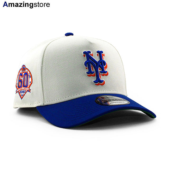 ニューエラ キャップ 9FORTY ニューヨーク メッツ MLB 60TH ANNIVERSARY KELLY GREEN BOTTOM A-FRAME SNAPBACK CAP CREAM