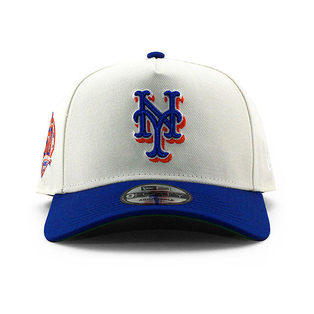 ニューエラ キャップ 9FORTY ニューヨーク メッツ MLB 60TH ANNIVERSARY KELLY GREEN BOTTOM A-FRAME SNAPBACK CAP CREAM