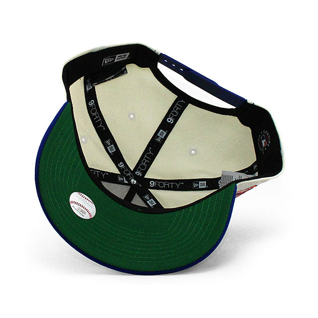 ニューエラ キャップ 9FORTY ニューヨーク メッツ MLB 60TH ANNIVERSARY KELLY GREEN BOTTOM A-FRAME SNAPBACK CAP CREAM
