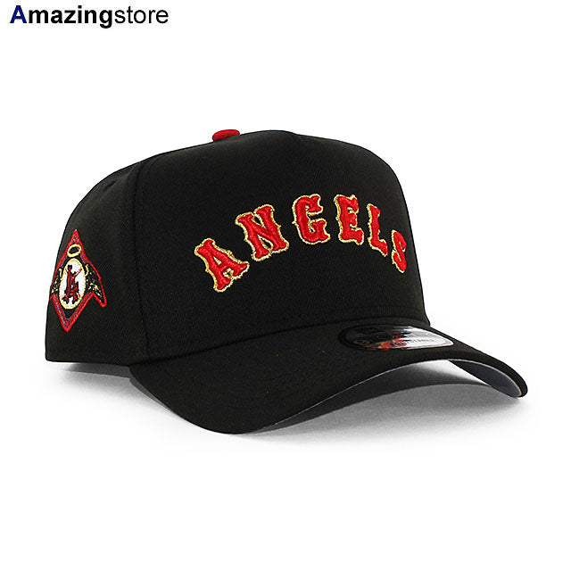 ニューエラ キャップ 9FORTY ロサンゼルス エンゼルス MLB GREY BOTTOM A-FRAME SNAPBACK CAP BLACK