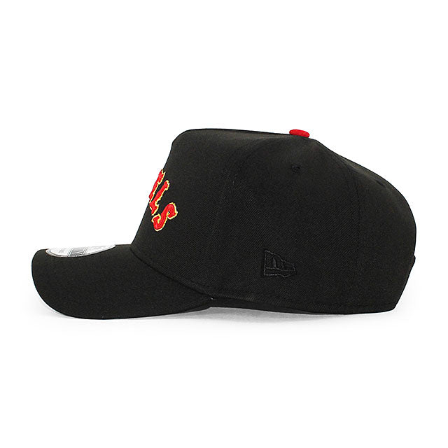 ニューエラ キャップ 9FORTY ロサンゼルス エンゼルス MLB GREY BOTTOM A-FRAME SNAPBACK CAP BLACK