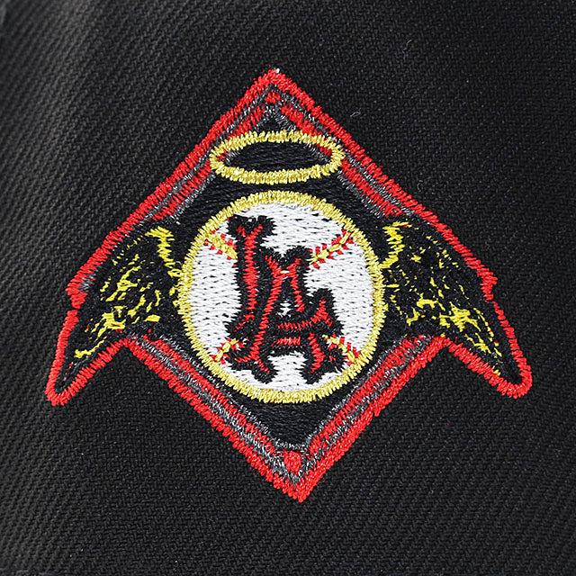 ニューエラ キャップ 9FORTY ロサンゼルス エンゼルス MLB GREY BOTTOM A-FRAME SNAPBACK CAP BLACK
