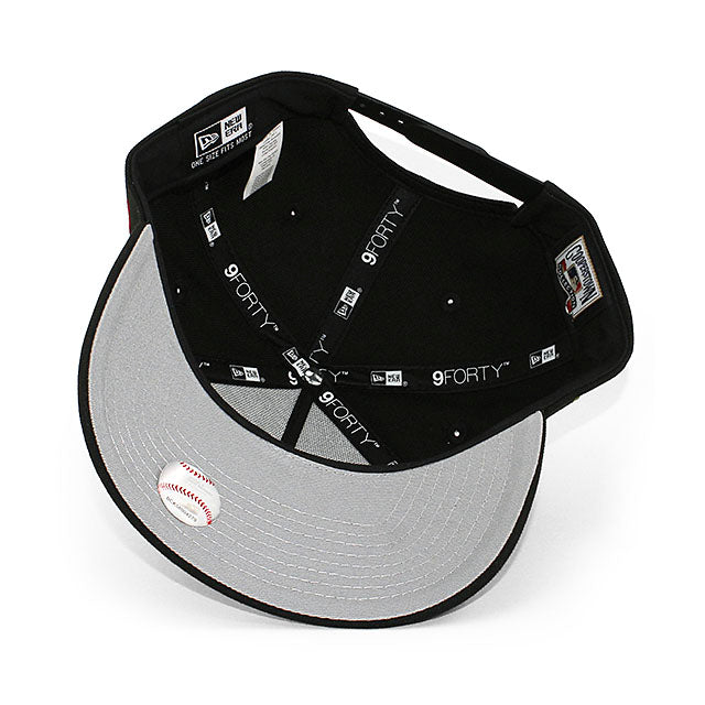 ニューエラ キャップ 9FORTY ロサンゼルス エンゼルス MLB GREY BOTTOM A-FRAME SNAPBACK CAP BLACK