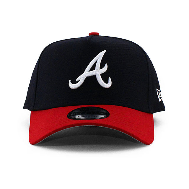 ニューエラ キャップ 9FORTY アトランタ ブレーブス MLB A-FRAME SNAPBACK CAP NAVY