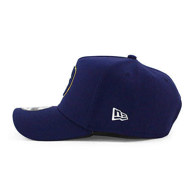 ニューエラ キャップ 9FORTY ミルウォーキー ブルワーズ MLB A-FRAME SNAPBACK CAP NAVY