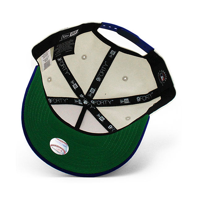 ニューエラ キャップ 9FORTY ロサンゼルス ドジャース MLB US FLAG KELLY GREEN BOTTOM A-FRAME SNAPBACK CAP CREAM