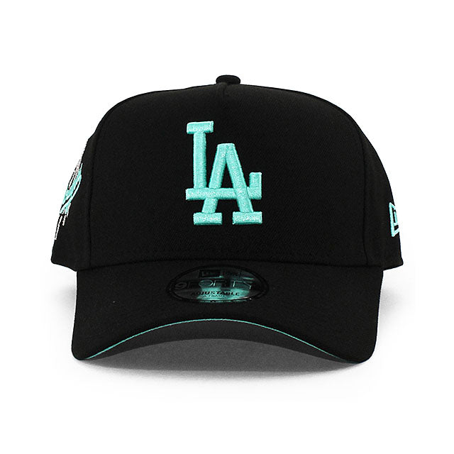 ニューエラ キャップ 9FORTY ロサンゼルス ドジャース MLB TIFFANY BOTTOM A-FRAME SNAPBACK CAP BLACK