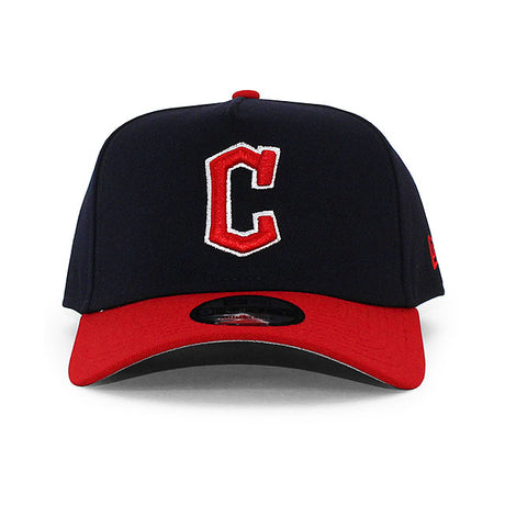 ニューエラ キャップ 9FORTY クリーブランド ガーディアンズ MLB A-FRAME SNAPBACK CAP NAVY
