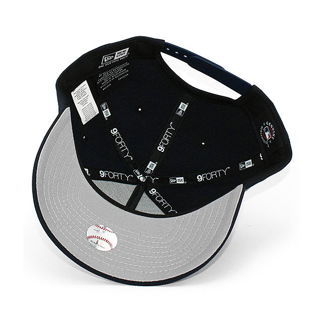 アーロン ジャッジモデル ニューエラ キャップ 9FORTY ニューヨーク ヤンキース MLB JUDGE 99 GREY BOTTOM A-FRAME SNAPBACK CAP NAVY