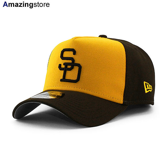 ニューエラ キャップ 9FORTY サンディエゴ パドレス MLB A-FRAME SNAPBACK CAP GOLD