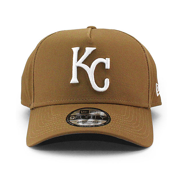ニューエラ キャップ 9FORTY カンザスシティ ロイヤルズ MLB A-FRAME SNAPBACK CAP KHAKI