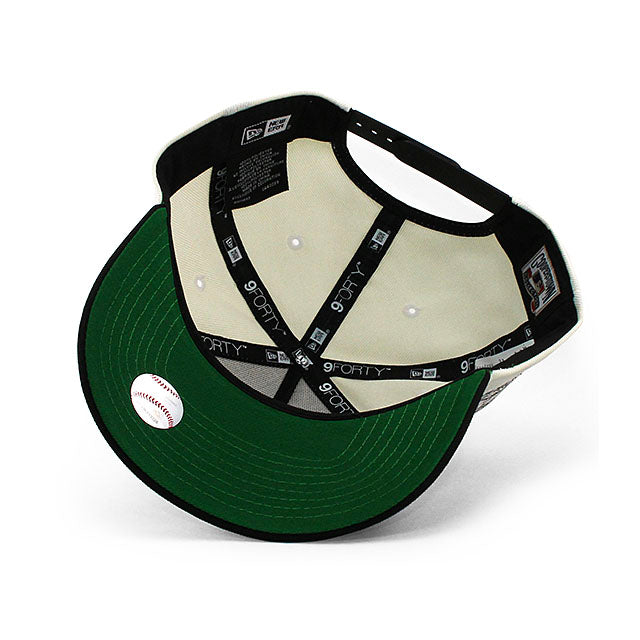 ニューエラ キャップ 9FORTY シカゴ ホワイトソックス MLB 1991 INAUGURAL YEAR KELLY GREEN BOTTOM A-FRAME SNAPBACK CAP CREAM