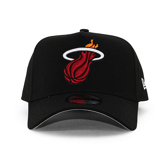 ニューエラ キャップ 9FORTY マイアミ ヒート NBA A-FRAME SNAPBACK CAP BLACK