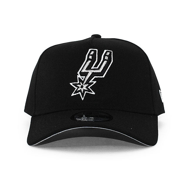 ニューエラ キャップ 9FORTY サンアントニオ スパーズ NBA A-FRAME SNAPBACK CAP BLACK