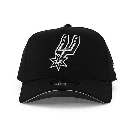 ニューエラ キャップ 9FORTY サンアントニオ スパーズ NBA A-FRAME SNAPBACK CAP BLACK