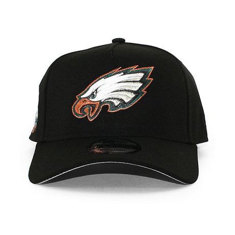 ニューエラ キャップ 9FORTY フィラデルフィア イーグルス NFL SUPER BOWL LII CHAMPS GREY BOTTOM A-FRAME SNAPBACK CAP BLACK