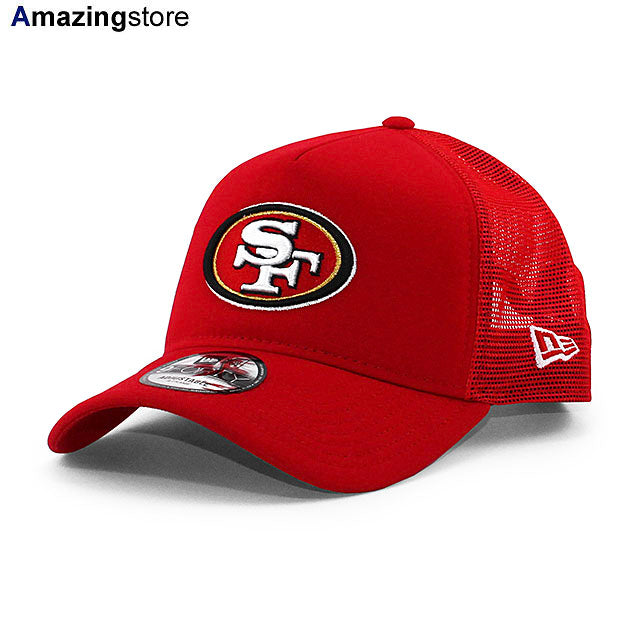 ニューエラ メッシュキャップ 9FORTY サンフランシスコ 49ERS NFL A-FRAME TRUCKER MESH CAP RED