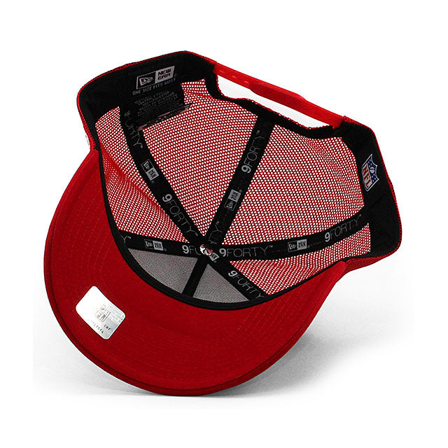 ニューエラ メッシュキャップ 9FORTY サンフランシスコ 49ERS NFL A-FRAME TRUCKER MESH CAP RED