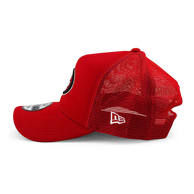 ニューエラ メッシュキャップ 9FORTY サンフランシスコ 49ERS NFL A-FRAME TRUCKER MESH CAP RED