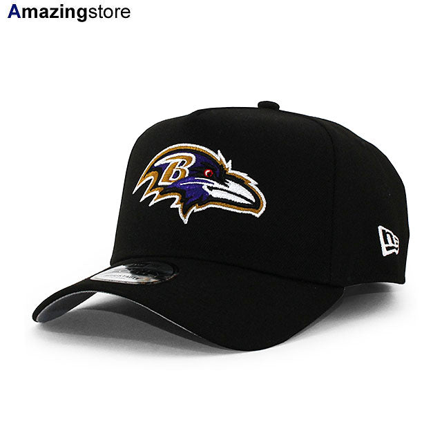 ニューエラ キャップ 9FORTY ボルチモア レイブンズ NFL A-FRAME SNAPBACK CAP BLACK