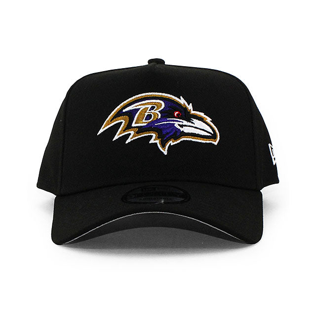 ニューエラ キャップ 9FORTY ボルチモア レイブンズ NFL A-FRAME SNAPBACK CAP BLACK